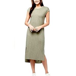 Jessica Simpson Green Cap Sleeve Midi Dress​​​‎